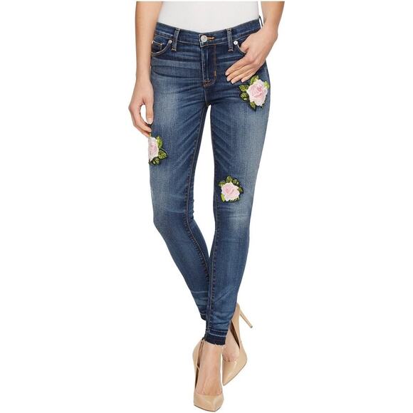 Hudson Nico Midrise Super Skinny Ankle Jeans Rose 29 X 28 - Picture 14 of 14